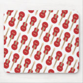 Red Guitar Pattern Mousepad (Vorne)