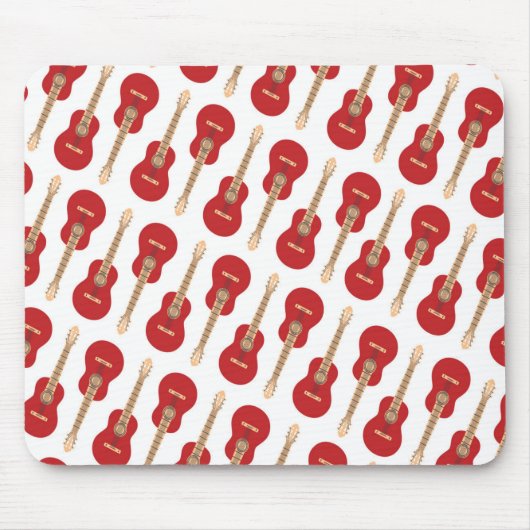 Red Guitar Pattern Mousepad (Vorne)