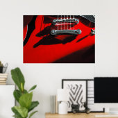 Red Guitar Poster (Heimbüro)