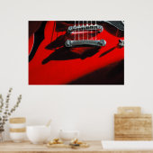 Red Guitar Poster (Küche)