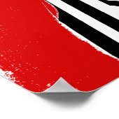 Red Guitarist Poster (Ecke)