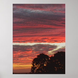 Red Gully Skies Poster