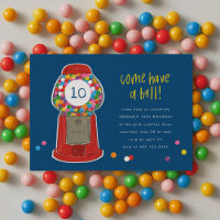 Red Gumball Machine Bonbons Kaugummi Geburtstag