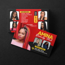 Red Hair & Beauty Salon Braider Hairstylist Wigs