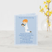 Red Hair Boy Karte (Gelbe Blume)