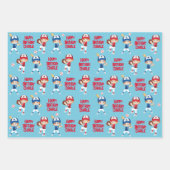 Red Hair Girl Baseball Personalisiert Geschenkpapier Set (Vorderseite 3)