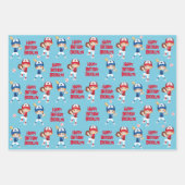 Red Hair Girl Baseball Personalisiert Geschenkpapier Set (Vorderseite)