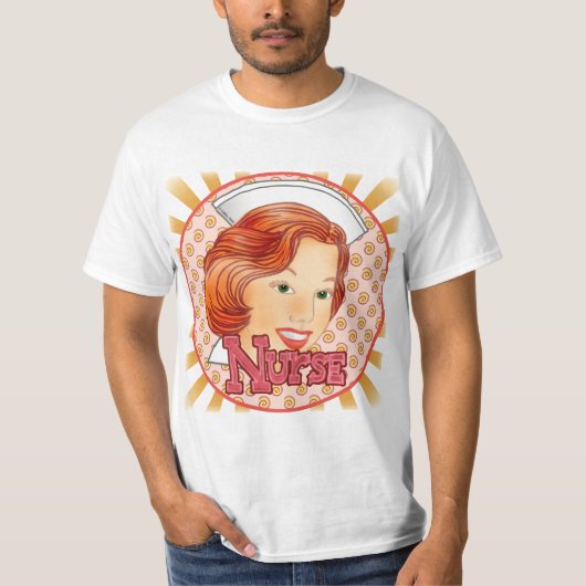 Red Hair Nurse T - Shirt (Vorderseite)