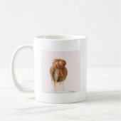 Red Hair Top Knot Bun Kaffeetasse (Links)
