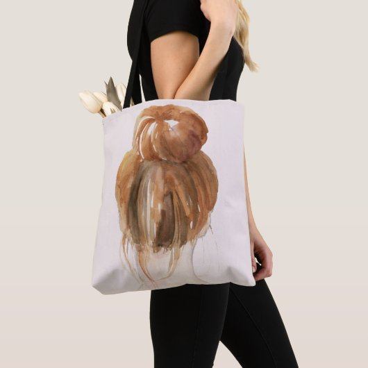 Red Hair Top Knot Bun Tasche (Von Nahem)