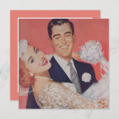 Red Haired Bride Wedding Save The Date (Vorne/Hinten)