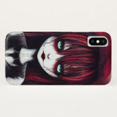 Red Haired Goth Girl Case-Mate iPhone Hülle (Rückseite (Horizontal))