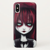 Red Haired Goth Girl Case-Mate iPhone Hülle (Rückseite)