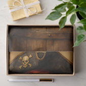 Red-Haired Pirate Woman Decoupage Seidenpapier (Geschenk)