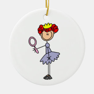Red Haired Princess Keramikornament