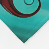 Red Haired Streampunk Woman Fleecedecke (Ecke)