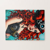 Red Haired Streampunk Woman Puzzle (Horizontal)