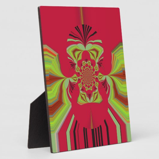 Red Hakuna Matata Muster Fotoplatte (Seite)