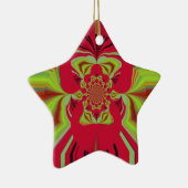 Red Hakuna Matata Muster Keramikornament (Rechts)