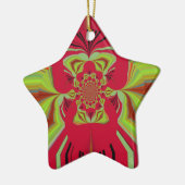 Red Hakuna Matata Muster Keramikornament (Links)