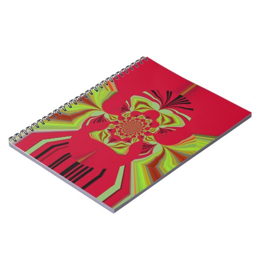 Red Hakuna Matata Muster Notizblock (Linke Seite)