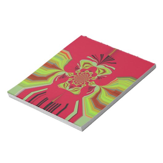 Red Hakuna Matata Muster Notizblock (Rotiert)