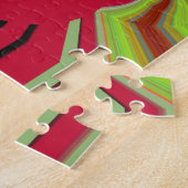 Red Hakuna Matata Muster Puzzle (Seite)