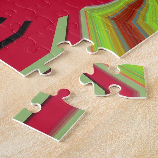 Red Hakuna Matata Muster Puzzle (Seite)