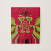 Red Hakuna Matata Muster Puzzle (Vertikal)