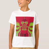 Red Hakuna Matata Muster T-Shirt (Vorderseite)