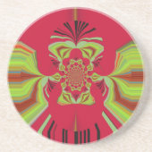 Red Hakuna Matata Muster Untersetzer (Vorne)