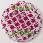 Red Hakuna Matata Style Button (Vorderseite)