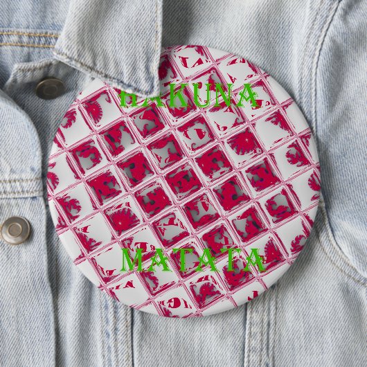 Red Hakuna Matata Style Button (Beispiel)