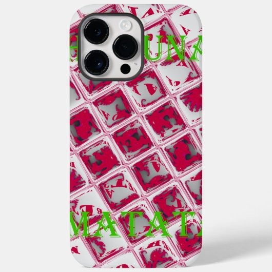 Red Hakuna Matata Style Case-Mate iPhone Hülle (Rückseite)