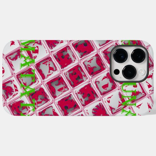 Red Hakuna Matata Style Case-Mate iPhone Hülle (Rückseite (Horizontal))