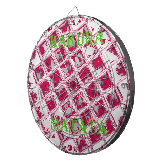 Red Hakuna Matata Style Dartscheibe (Vorderseite rechts)