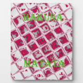 Red Hakuna Matata Style Fotoplatte (Vorderseite)