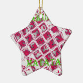 Red Hakuna Matata Style Keramik Ornament (Links)