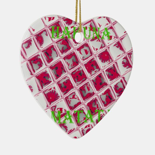 Red Hakuna Matata Style Keramikornament (Rechts)