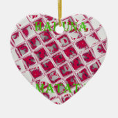 Red Hakuna Matata Style Keramikornament (Vorne)