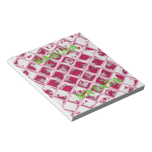 Red Hakuna Matata Style Notizblock (angewinkelt)