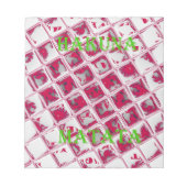 Red Hakuna Matata Style Notizblock (Vorderseite)