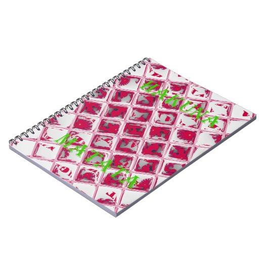 Red Hakuna Matata Style Notizblock (Linke Seite)