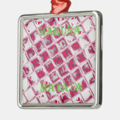 Red Hakuna Matata Style Ornament Aus Metall (Links)