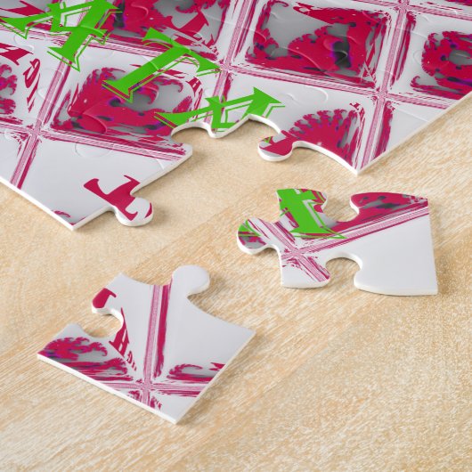 Red Hakuna Matata Style Puzzle (Seite)