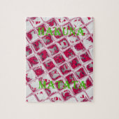 Red Hakuna Matata Style Puzzle (Vertikal)