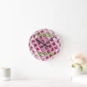 Red Hakuna Matata Style Runde Wanduhr (Zuhause)