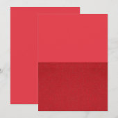 Red Half Texture Dankeschön Card - Custom Bulk Dankeskarte (Vorne/Hinten)