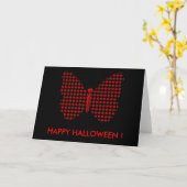 Red Halloween Butterfly Karte (Gelbe Blume)