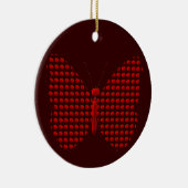 Red Halloween Butterfly Keramikornament (Rechts)